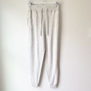 Talulah Revolve  Heathered Gray Ribbed Knit Ankle Jogger Pants Size Small F97